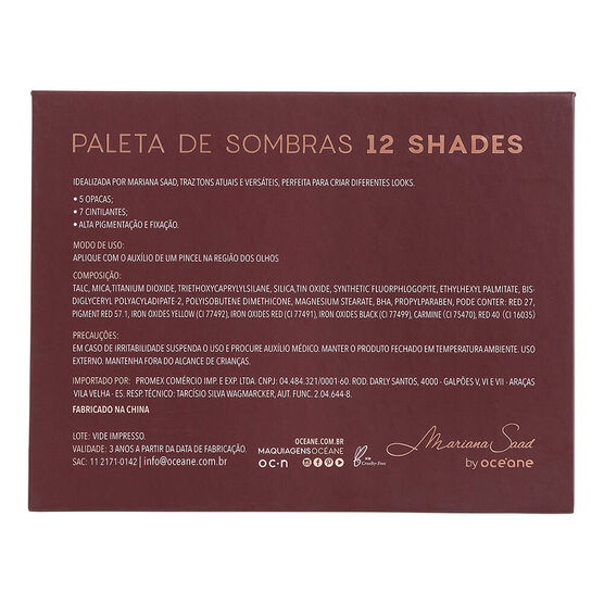 M SAAD     12 SHADES     EYES 21,5G